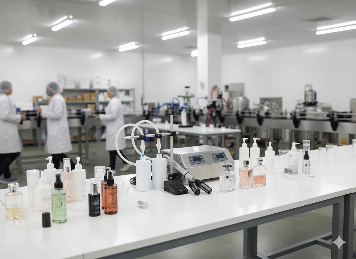 2 Nozullu 3ml-3500ml Arası Sıvı Dolum Makinesi CNDS2KO